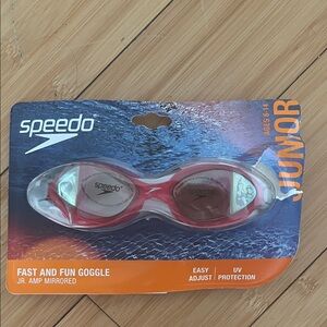 Speedo Junior Fast and Fun Goggles - Red (open box)